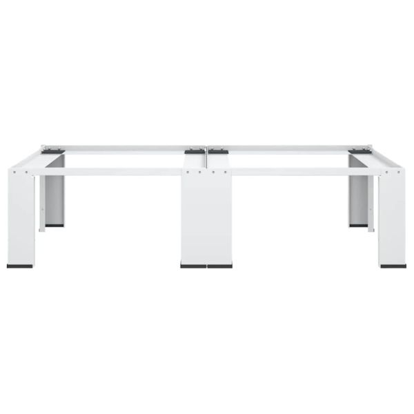 Двойна стойка за пералня и сушилня, бяла