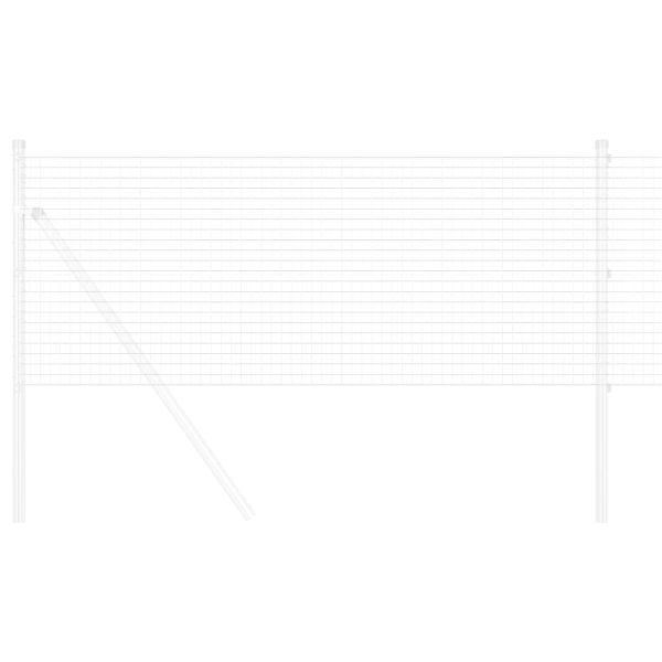 Заварена мрежа ограда Сребрист 0.8 x 10 m