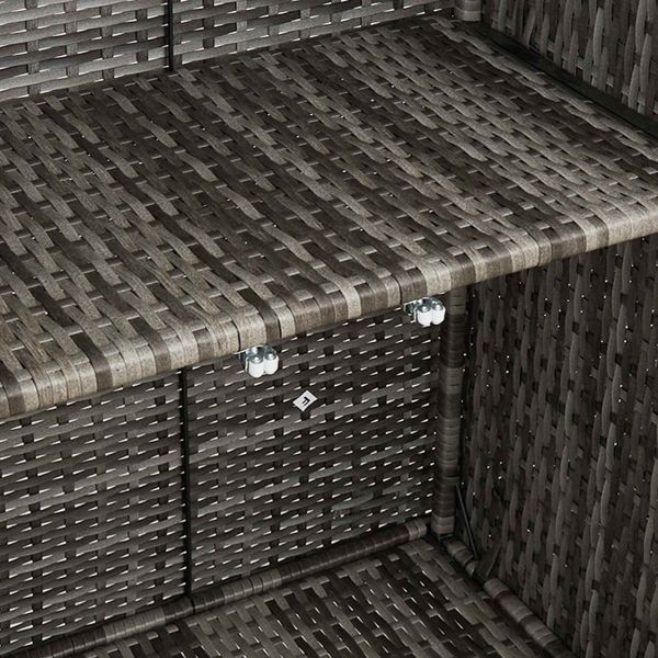 Шкаф за съхранение с рафт с врата Сив 100 x 36 x 102 см Ратан