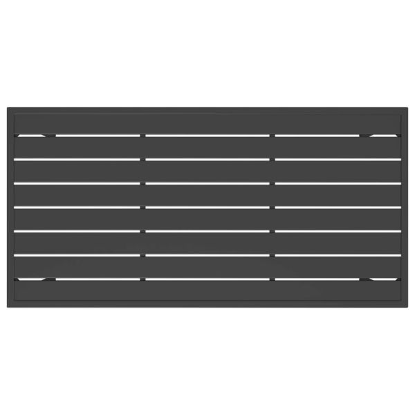 Градинска трапезна маса, антрацит, 110x54x70 cм, стомана