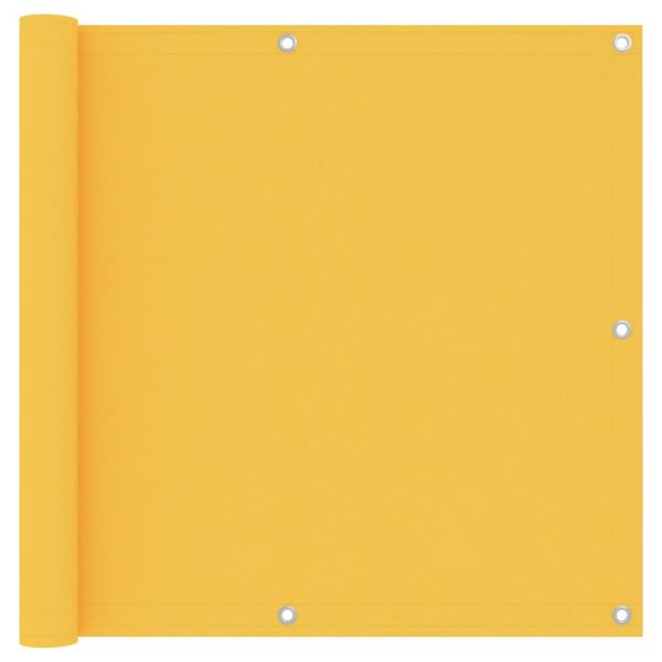 Балконски параван, жълт, 90x300 см, оксфорд плат