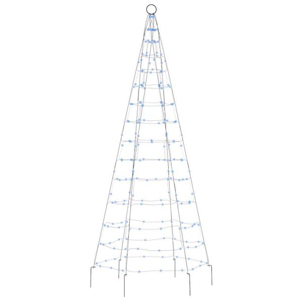 LED коледна елха 200 LED синьо 180 см
