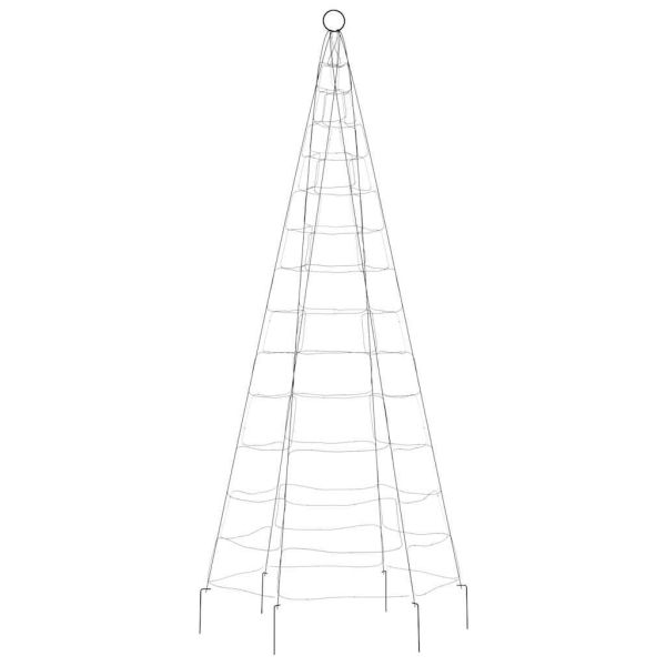 LED коледна елха 200 LED синьо 180 см