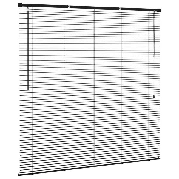 Венецианска щора Черен 150 x 140 см 25 mm ПВЦ