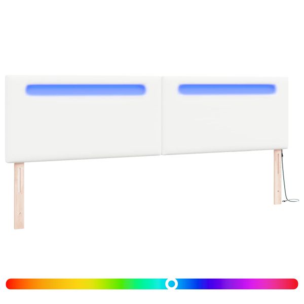LED глава Бяло 200 cm Изкуствена