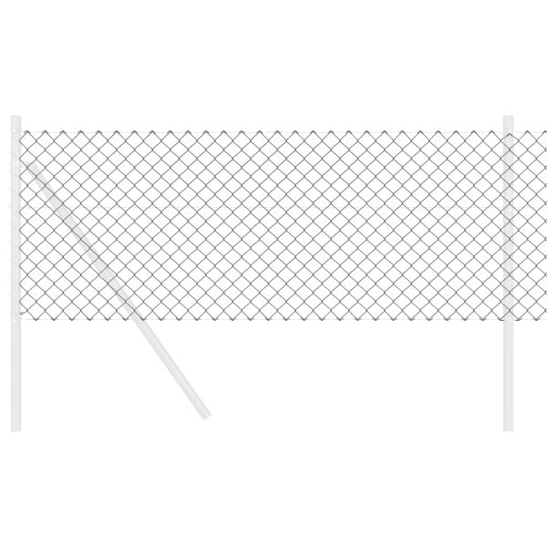 Оградa от мрежа Сив 10 x 0,6 м Стомана