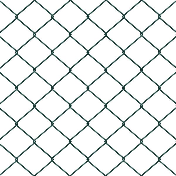 Оградa от мрежа Зелен 10 x 1 m Стомана