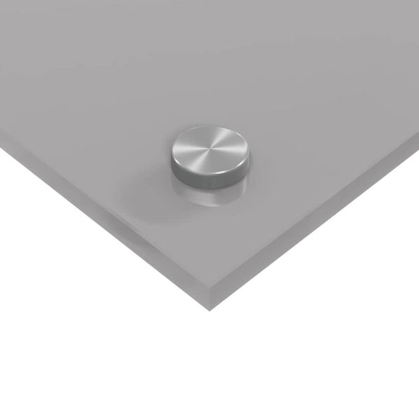 Кухненски гръб 2 pcs Светлосиво 90 x 40 cm закалено стъкло