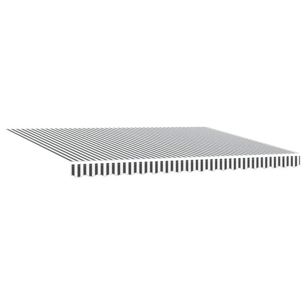 Автоматично прибираща се тента с LED антрацит и бял 450x300 см
