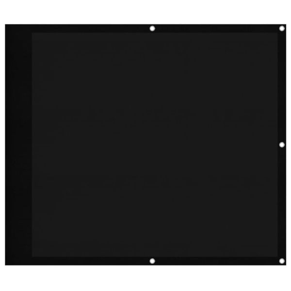 Балконски параван черен 90x700 см 100% полиестер оксфорд