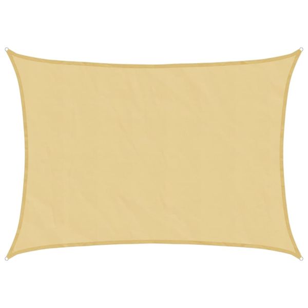 Слънцезащитно платно пясъчно 7x5 м 100% полиестер Оксфорд