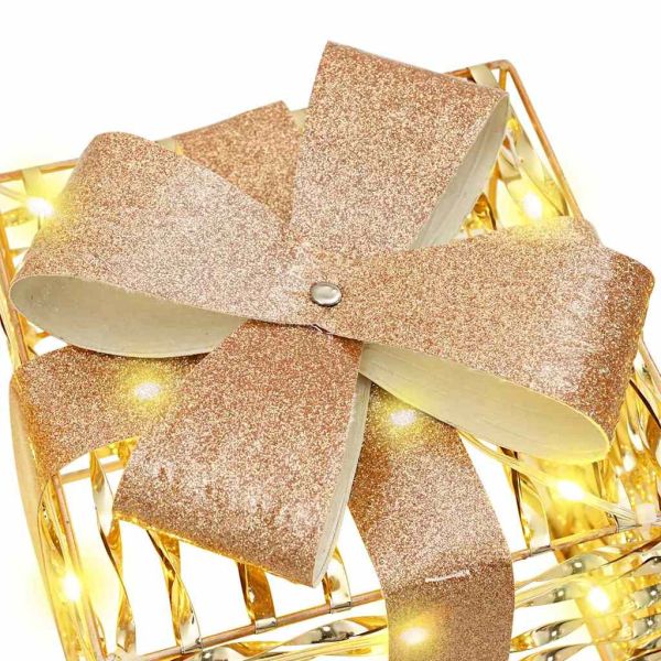 Кутия за подарък 3 pcs Топло бяло 20 x 20 x 20 см PET