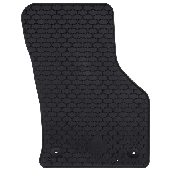 Автомобилен килим 4 pcs Черно Каучук