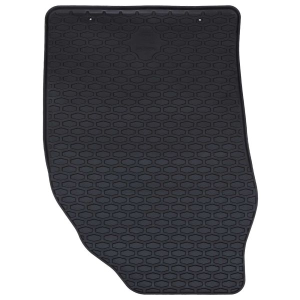 Автомобилен килим 4 pcs Черно Каучук