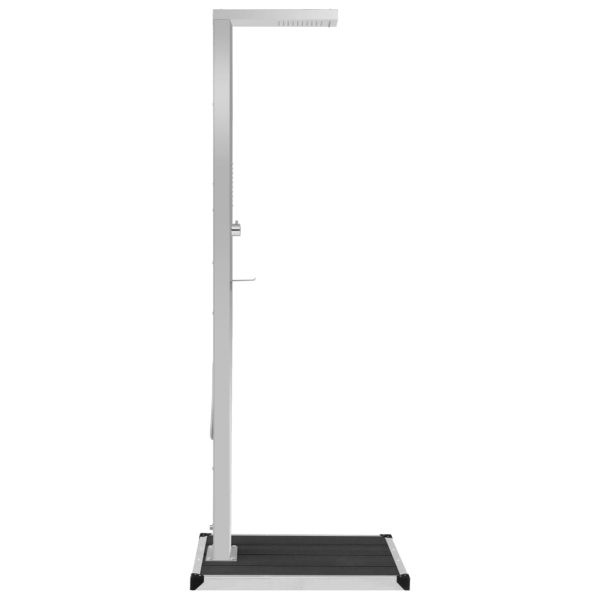 Градински душ с корито, WPC, неръждаема стомана