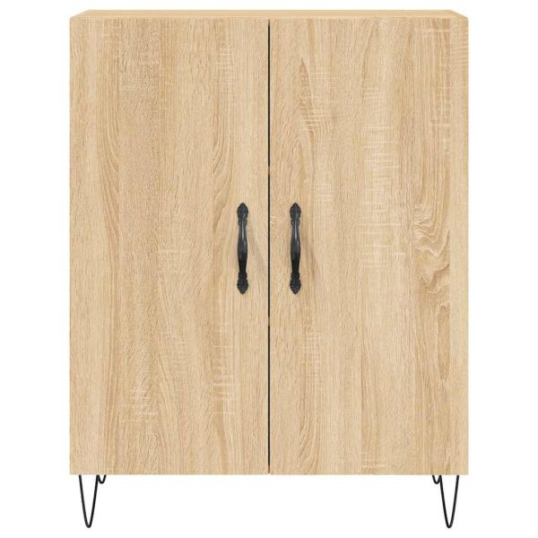 Висок шкаф, дъб сонома, 69,5x34x180 см, инженерно дърво