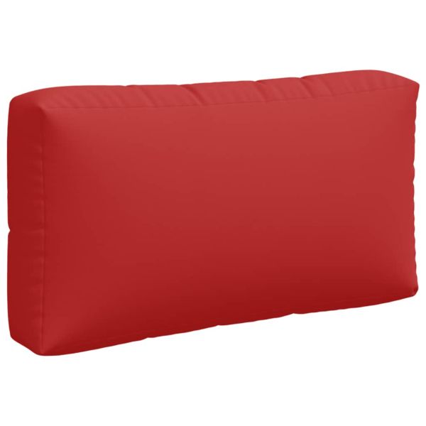 Палетни възглавници, 3 бр, червени, текстил
