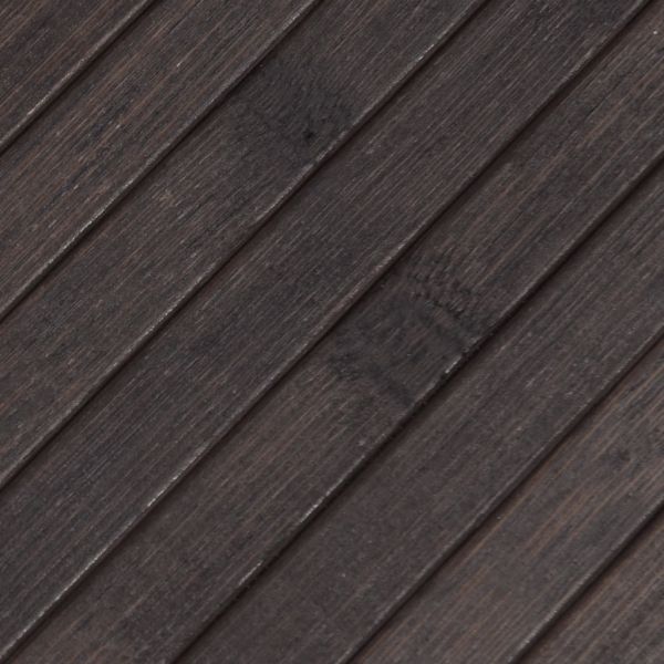 Килим, правоъгълен, тъмнокафяв, 70x400 см, бамбук