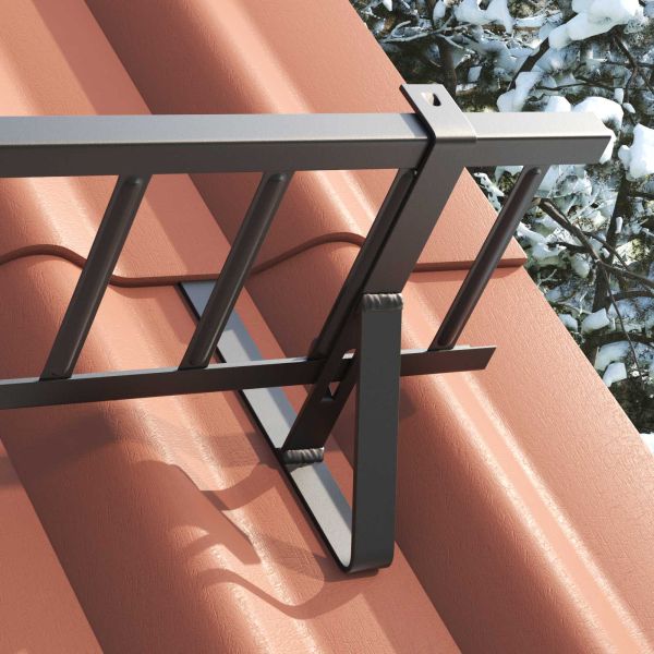 Снегозадържател за покрив Черно 300 x 29,5 x 34,5 см Стомана