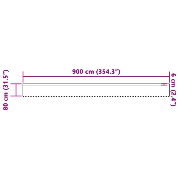 Перде от дантела Бяло 80 x 900 см Полиестер