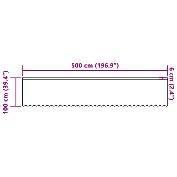 Перде от дантела Бяло 100 x 500 cm Полиестер
