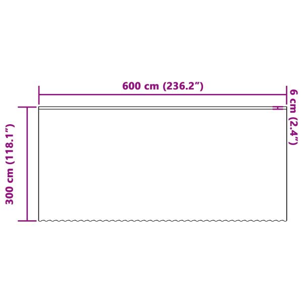 Перде от дантела Бяло 300 x 600 cm Полиестер