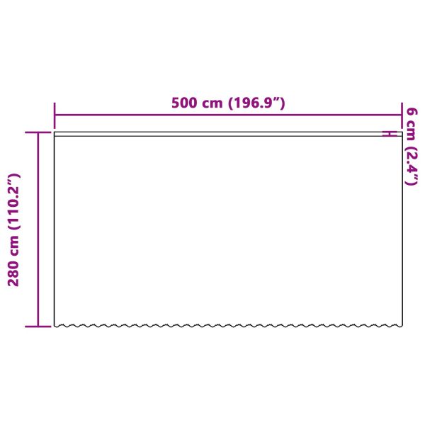 Перде от дантела Бяло 280 x 500 см Полиестер