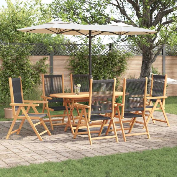 Комплект за хранене в градината 7 pcs Черно