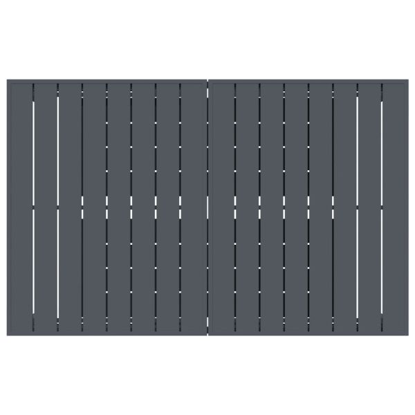 Комплект за хранене в градината 9 pcs Сив полиратан