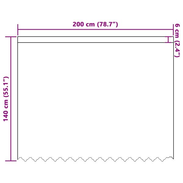Перде от дантела Бяло 140 x 200 cm Полиестер