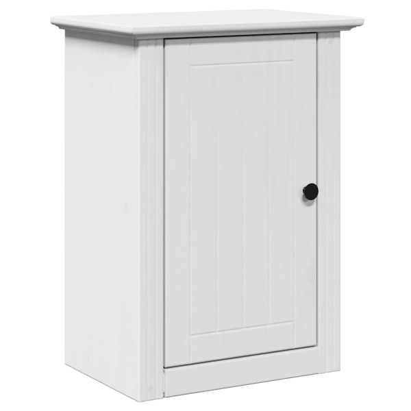 Комплект мебели за баня от 3 части BODO бял бор масив