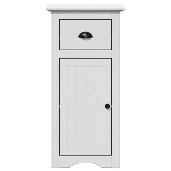 Комплект мебели за баня от 3 части BODO бял бор масив