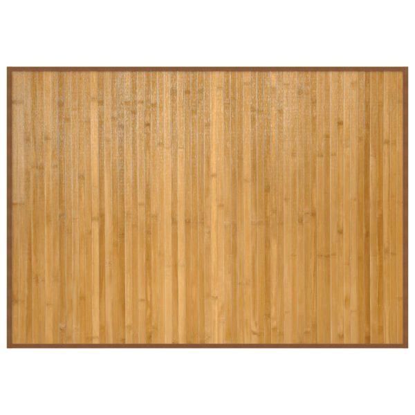 Килим, правоъгълен, натурален, 70x100 см, бамбук