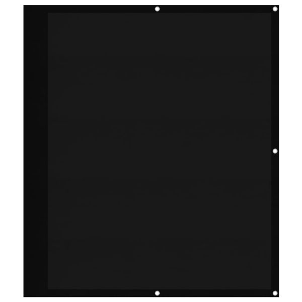 Балконски параван черен 120x1000 см 100% полиестер оксфорд