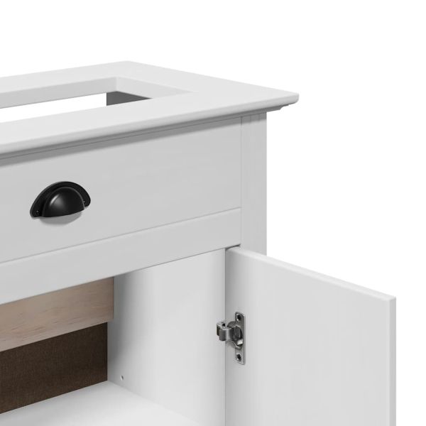 Шкаф за мивка в банята "BODO" Бял 70x35x80 cm