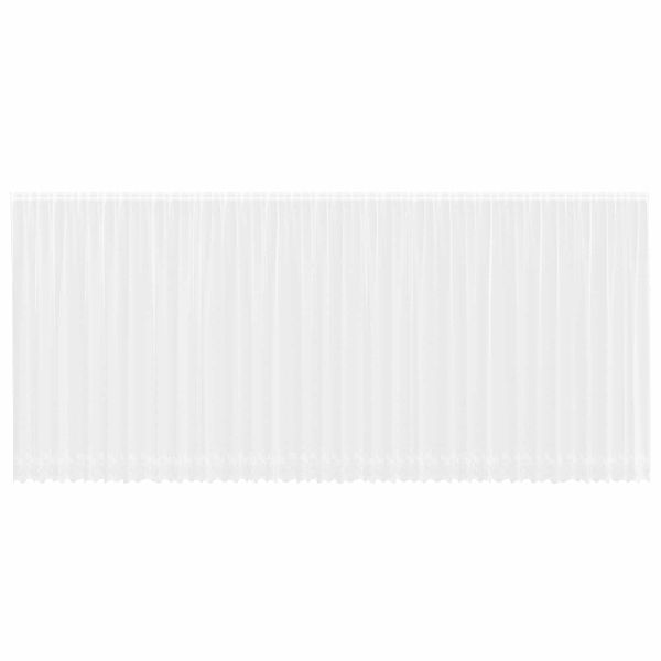 Перде от дантела Бяло 220 x 900 см Полиестер