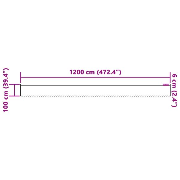 Перде от дантела Бяло 100 x 1200 cm Полиестер