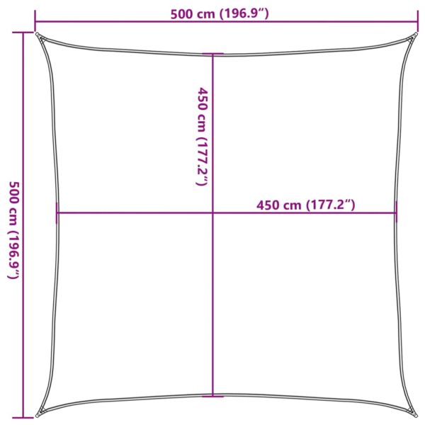 Платно-сенник, 160 г/м², теракота, 5x5 м, HDPE