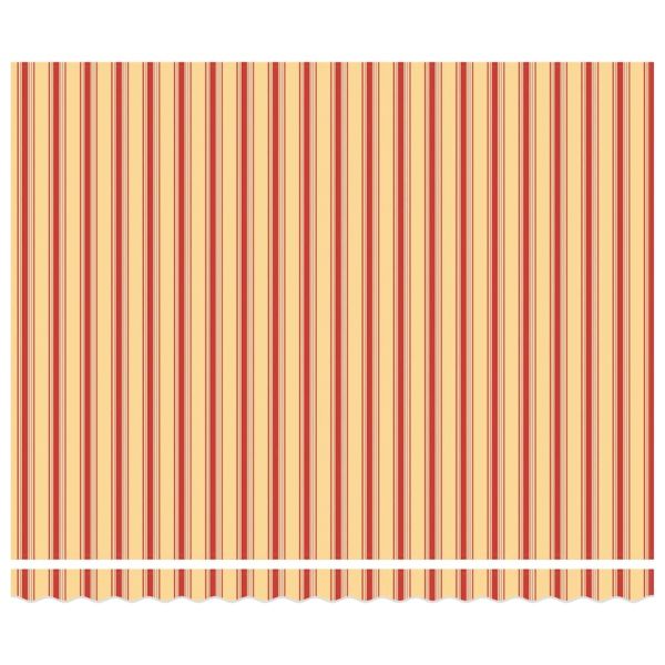 Сгъваем навес Жълт и оранжев 400 × 300 cm Полиестер и метал