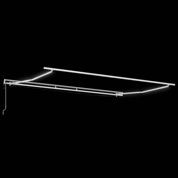 Прибираща се тента Бяло 450 × 300 cm Полиестер