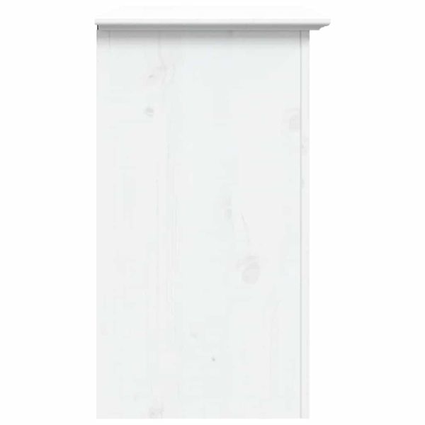 Нощно шкафче BODO, бяло, 53x38,5x67 см, борово дърво масив