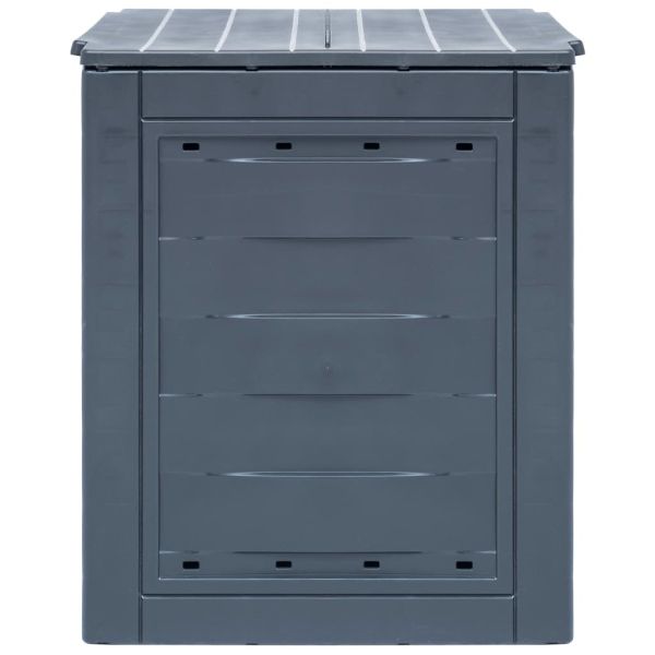 Градински компостери, 2 бр, сиви, 60x60x73 см, 520 л