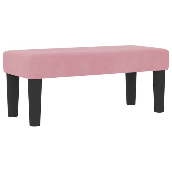 Легло с пружинирана основа с матрак Розово 90 x 200 cm Кадифе