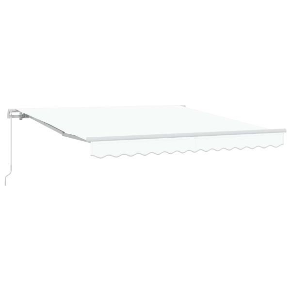 Прибираща се тента Бяло 300 x 250 x 165 см Полиестер и алуминий
