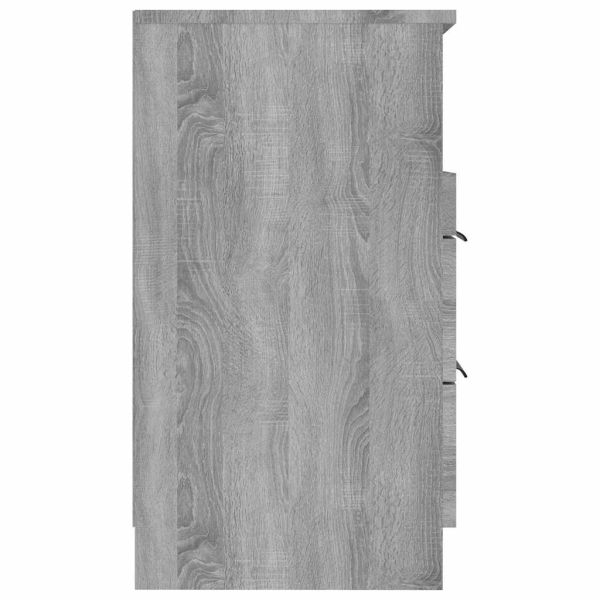 Нощни шкафчета, 2 бр, сив сонома, инженерно дърво