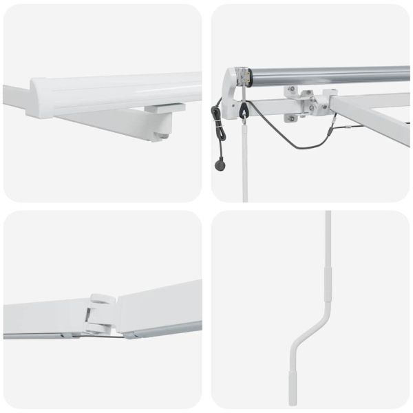 Рамка за сенник Бяло 3 x 2,5 m Алуминий