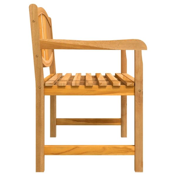 Градински трапезен комплект, 3 части, тиково дърво масив