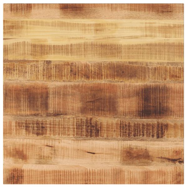 Плот за маса, 80x80x3,8см, квадратен, масивно дърво грубо манго