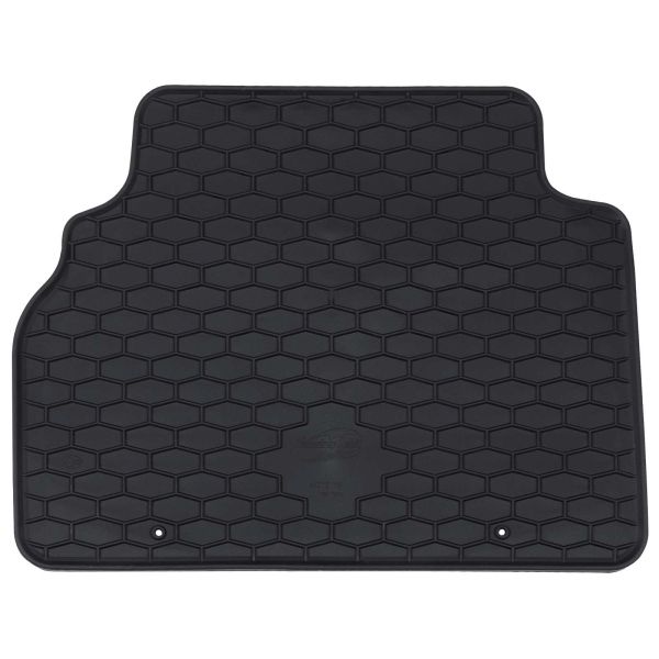 Автомобилен килим 4 pcs Черно Каучук