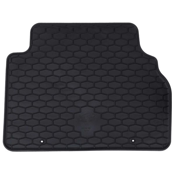 Автомобилен килим 4 pcs Черно Каучук